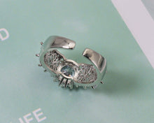 Load image into Gallery viewer, CZ Round Adjustable Ring, Sku#B170