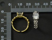 Load image into Gallery viewer, CZ Crown Adjustable Ring, Sku#B146