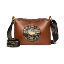 Load image into Gallery viewer, Women's Retro Chinese-Style Shoulder Bag - Multi-Compartment High-Capacity Crossbody Bag