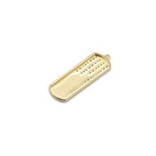 Load image into Gallery viewer, Gold Silver Celebration bar Shape Charm, Sku#B364