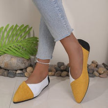 Load image into Gallery viewer, Women's Pointed-Toe Slip-On Flat Shoes | Breathable Fabric Everyday Flats