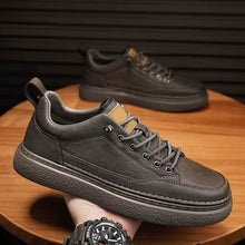 Load image into Gallery viewer, Water-Resistant Non-Slip Black Casual Business Sneakers for Men | Sarah Express