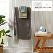 Load image into Gallery viewer, 100% Cotton Checkered Jacquard Bath Towel Set - Giuliana Collection