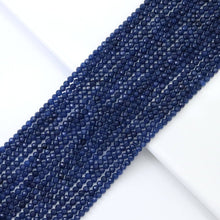 Load image into Gallery viewer, Fine Cut Sapphire Jade Round Faceted Beads, Sku#U1788