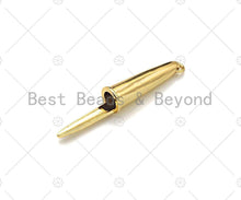 Load image into Gallery viewer, 18K Dainty Gold Pen Cap Shape Pendant/Charm, Necklace Bracelet Charm Pendant,9x50mm, Sku#LK268