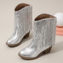Load image into Gallery viewer, Western Fringe Ankle Boots