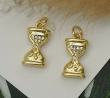 Load image into Gallery viewer, CZ Funnel Charm, Sku#FH195