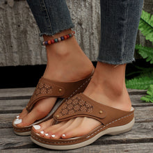 Load image into Gallery viewer, Women's Thong Sandals | Summer Beach Flip Flops Open-Toe PU Slippers