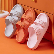 Load image into Gallery viewer, Women's Platform Buckle Sandals - Soft EVA Sole Summer Slippers