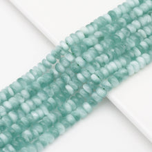 Load image into Gallery viewer, Genuine Angelite Rondelle Smooth Beads, Sku#U1678c