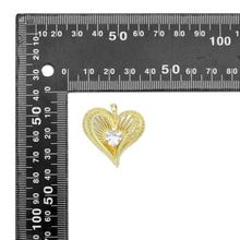 Load image into Gallery viewer, Heart CZ Gold Layered Heart Charm Pendant,Sku#LX875