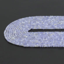 Load image into Gallery viewer, 3x4mm Blue Lace Agate Rondelle Faceted Beads, Sku#U1940