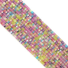 Load image into Gallery viewer, 2x4mm Rondelle Smooth Colorful Agate beads, Sku#U1952c