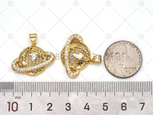 Load image into Gallery viewer, CZ Earth Charm, Sku#LK558