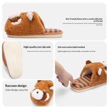 Load image into Gallery viewer, Women's Cartoon Fuzzy Slippers - Warm Plush Indoor House Slippers