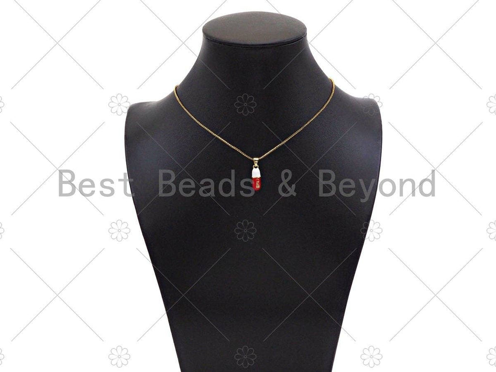 Colorful Enamel Pill Shape Pendant Charm, Gold/Silver Chill Word Pink Turquoise Black Cobalt Red Enamel Jewelry,6x17mm,Sku#LK280