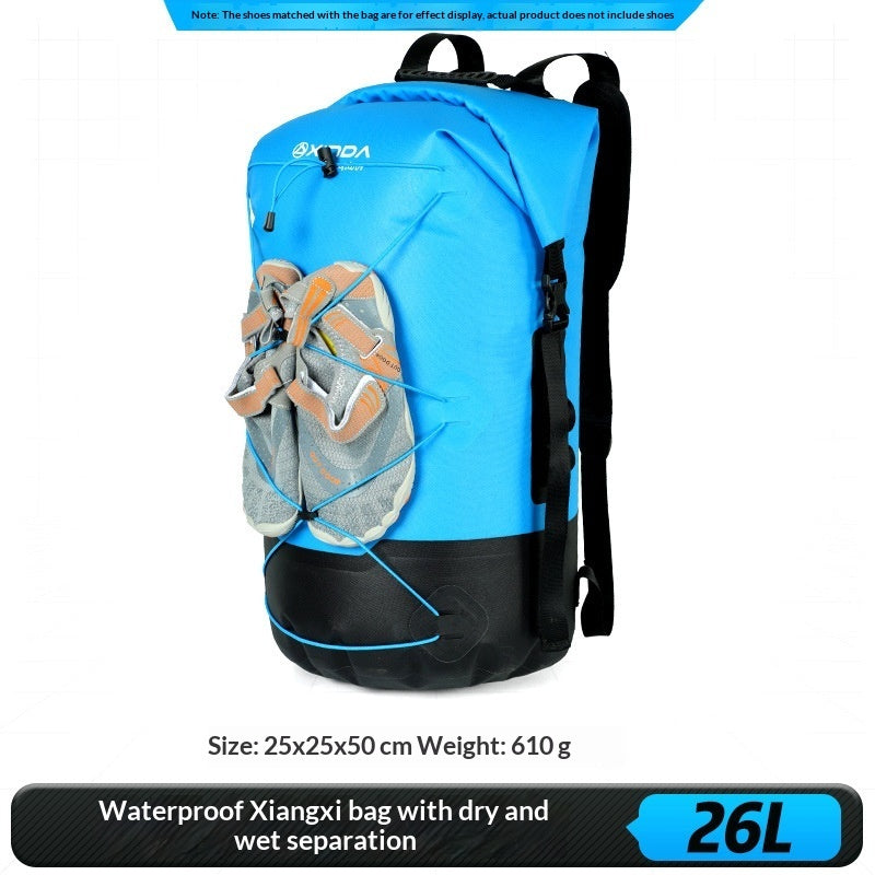 IPX7 Waterproof Backpack with Dry-Wet Separation - 16L/26L/36L Outdoor Adventure Bag