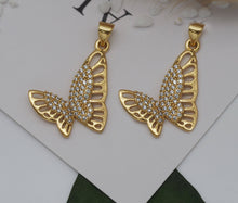Load image into Gallery viewer, CZ Butterfly Charm, Sku#LK611