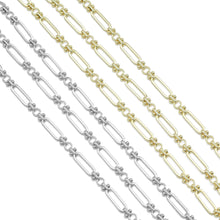 Load image into Gallery viewer, High Quality Long paperclip with dots bar connector Chain By