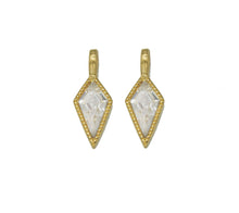Load image into Gallery viewer, Gold Rhombus CZ Arrows Charm, Sku#B211