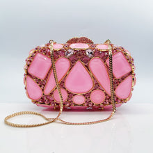 Load image into Gallery viewer, Diamond-Encrusted Evening Clutch Bag - Luxury Crystal Glass Drop Handbag for Women
