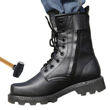 Load image into Gallery viewer, Military Steel-Toe Tactical Combat Boots | Work &amp; Safety Shoes