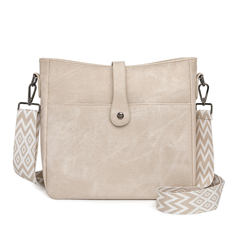 Textured Underarm Bag - Urban Minimalist PU Leather Shoulder Bag for Women