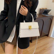 Load image into Gallery viewer, Retro Crossbody Tote Bag for Women - PU Leather Patchwork Handbag with Adjustable Strap