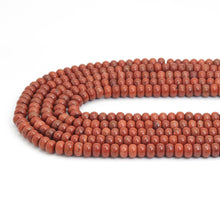 Load image into Gallery viewer, 5x8mm Rondelle Smooth Red Jasper Beads, Sku#U1916