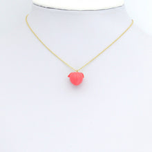 Load image into Gallery viewer, Cute Enamel Gold Pink Peach Charm Pendant, fruit charm, Sku#LK1243
