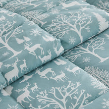 Load image into Gallery viewer, Reversible Christmas Comforter and Sham Set - Holiday / Lodge Odette Collection