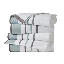 Load image into Gallery viewer, Decorative Cotton Stripe Bath Towel Set - Noelle Collection