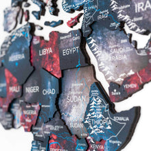 Load image into Gallery viewer, 3D Wooden World Map Alcor