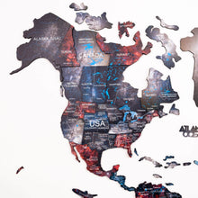 Load image into Gallery viewer, 3D Wooden World Map Alcor