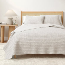 Load image into Gallery viewer, 100% Cotton Honeycomb Waffle Garment Washed Quilt Set - Genevieve Collection
