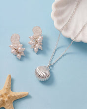 Load image into Gallery viewer, Salt + Sea 'Seashells Are Love Letters In The Sand' Seashell Locket Pendant