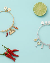 Load image into Gallery viewer, 'Tacotarian' Multi Charm Bangle