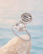 Load image into Gallery viewer, Salt + Sea 'Seashells Are Love Letters In The Sand' Locket Ring
