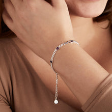 Load image into Gallery viewer, February Birthstone Amethyst Curb Chain Bracelet