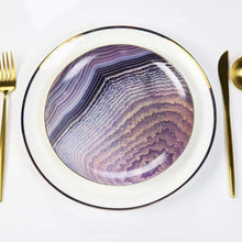 Load image into Gallery viewer, Amethyst Agate Plate-Set of 4