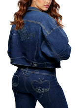 Load image into Gallery viewer, Denim Chain Link Jacket