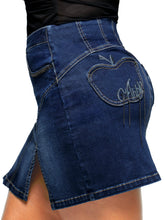 Load image into Gallery viewer, Apple Mini Skirt - Dark Wash