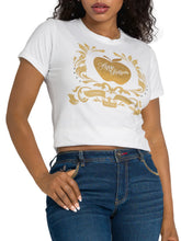 Load image into Gallery viewer, Golden Crest Tee - White