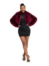 Load image into Gallery viewer, Y2K Fur Jacket - Red Delicious