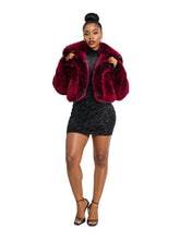 Load image into Gallery viewer, Y2K Fur Jacket - Red Delicious