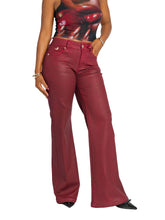 Load image into Gallery viewer, Wide-Leg Jean - Red Delicious