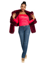 Load image into Gallery viewer, Y2K Fur Jacket - Red Delicious