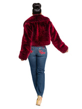 Load image into Gallery viewer, Y2K Fur Jacket - Red Delicious