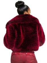 Load image into Gallery viewer, Y2K Fur Jacket - Red Delicious