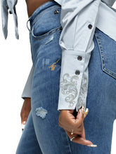 Load image into Gallery viewer, Twist Woven Shirt - Sky